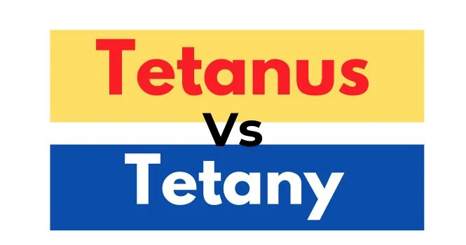 difference between tetanus vs tetany