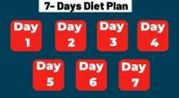 Diet Plan for 7 days Weight Loss