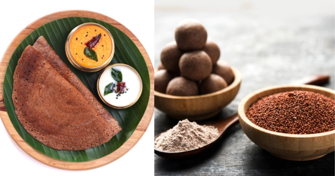 calories in ragi dishes