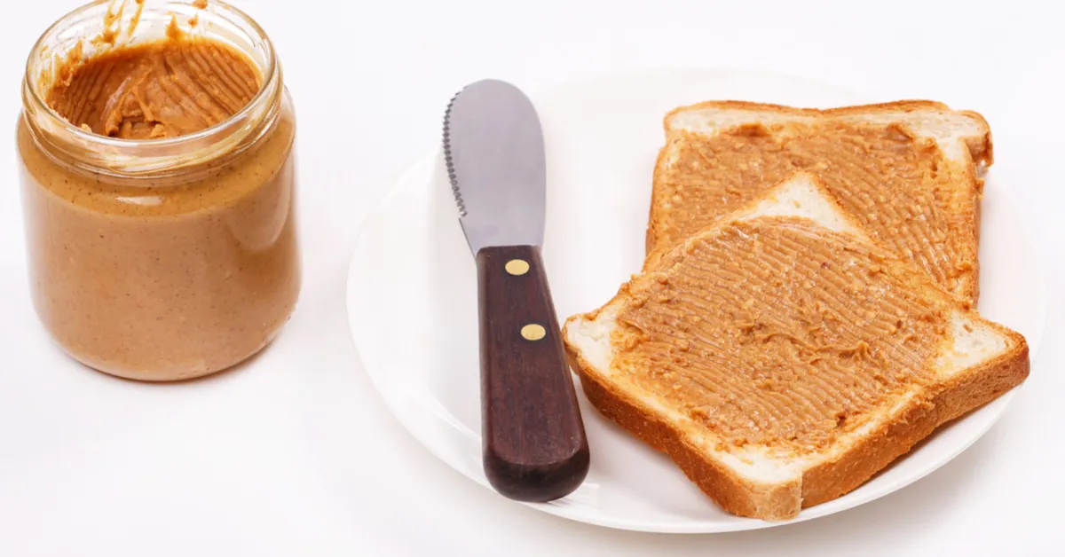 brown bread and peanut butter