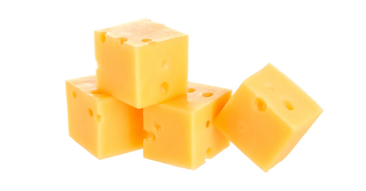 1 cube cheese calories