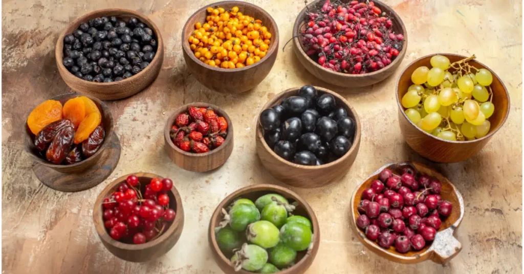 grapes and berries
